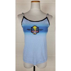 Vintage 90s NWT Warner‎ Bros Looney Tunes Tweety Surf Wear Tie Dye Tank Top XL